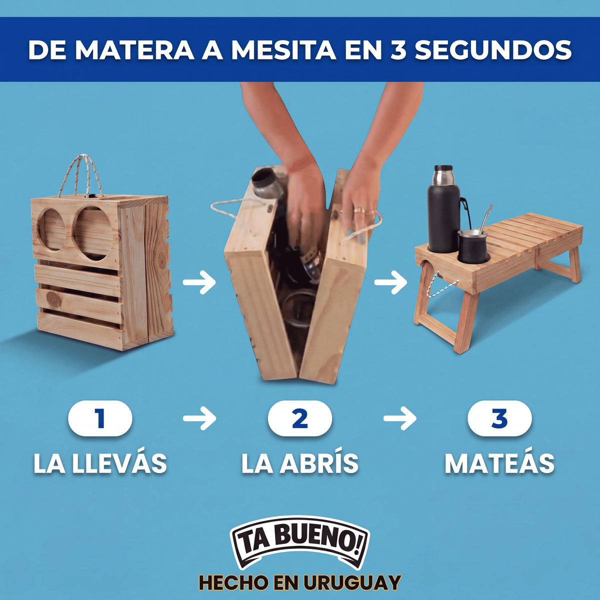 Ta Bueno™ | Matera y Mesita 2 en 1 + Regalos