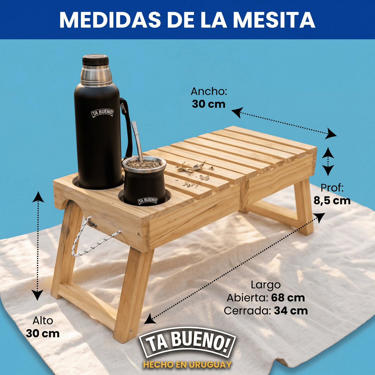 Ta Bueno™ | Matera y Mesita 2 en 1 + Regalos