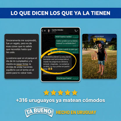 Ta Bueno™ | Matera y Mesita 2 en 1 + Regalos